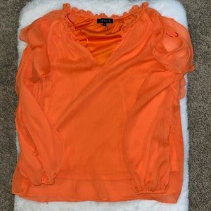 1. Slate open shoulder top